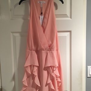 BCBGeneration Sleeveless Chiffon Surplice Dress